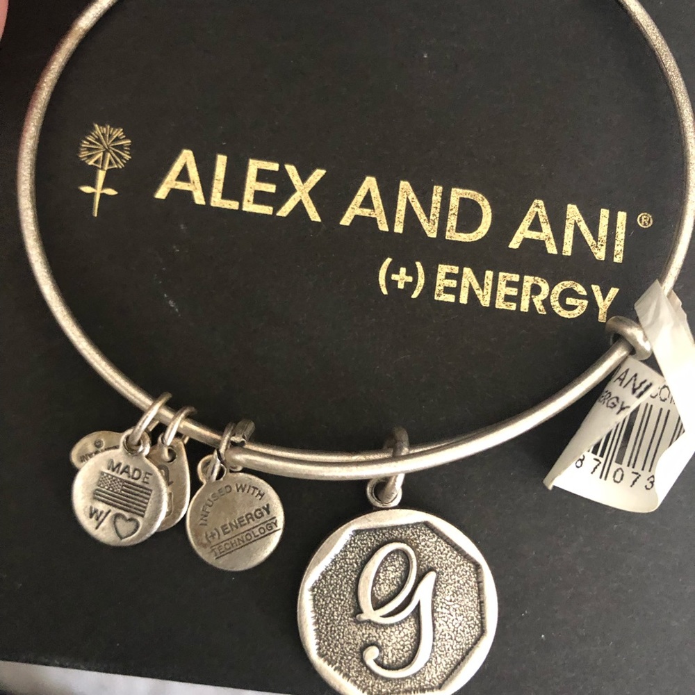 SOLD Alex and Ani G initial Bracelet